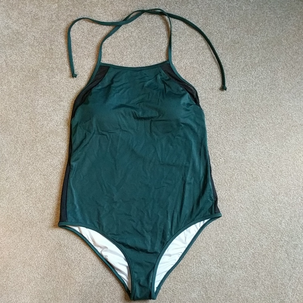 NWT Victoria's Secret Pink forest green one piece